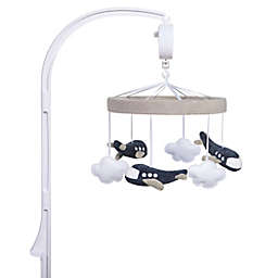 Sammy & Lou Airplane Musical Mobile in Light Grey