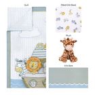 Alternate image 2 for Sammy &amp; Lou Noah&#39;s Ark 4-Piece Crib Bedding Set in Blue/Grey