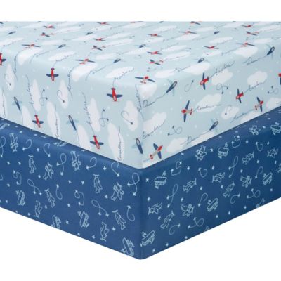 airplane fitted crib sheet