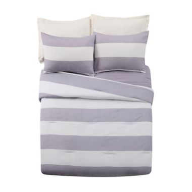 Urban Playground Lavelle 3-Piece Reversible Full/Queen Comforter Set in Grey. View a larger version of this product image.