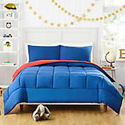 Urban Playground Peton 3-Piece Reversible Full/Queen Comforter Set in Blue
