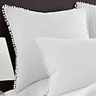 Alternate image 2 for Levtex Home Pom Pom European Pillow Sham in White