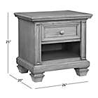 Alternate image 4 for Oxford Baby Richmond Nightstand in Brushed Grey