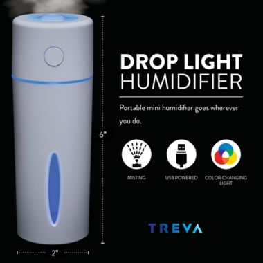 Treva&reg; Drop Light USB Humidifier in White. View a larger version of this product image.