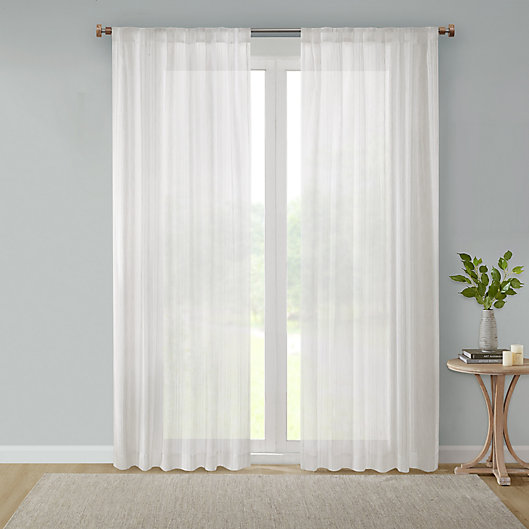 Alternate image 1 for Bee & Willow™ Home Sheer Multi-Stripe Window Curtain Panel in Linen (Single)