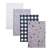 Trend Lab&reg; 4-Pack Outer Space Deluxe Flannel Receiving Blankets