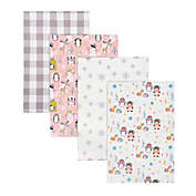 Trend Lab&reg; 4-Pack Igloo Pals Deluxe Flannel Receiving Blankets