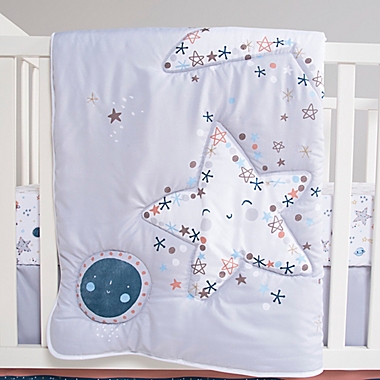 Sammy &amp; Lou Starlight 4-Piece Crib Bedding Set in Grey. View a larger version of this product image.