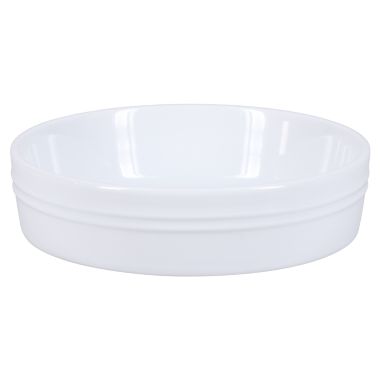 Our Table&trade; 6 oz. Round Quiche/Brulee Dish in White. View a larger version of this product image.