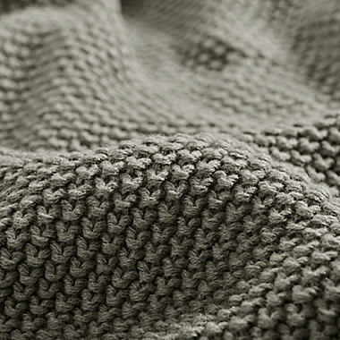 INK + IVY Bree Knit Throw Blanket in Charcoal. View a larger version of this product image.