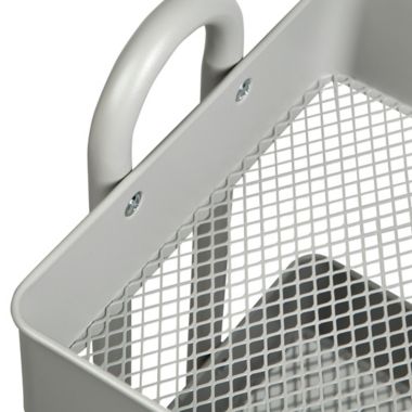 Squared Away&trade; 3-Tier Utility Storage Cart in Grey. View a larger version of this product image.