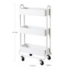 Alternate image 3 for Squared Away&trade; 3-Tier Narrow Utility Storage Cart in White