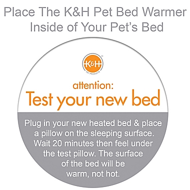 K&amp;H&reg; Medium Pet Bed Warmer in Grey. View a larger version of this product image.