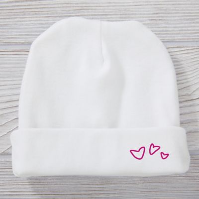 Somebody Loves Me Triple Hearts Knit Hat
