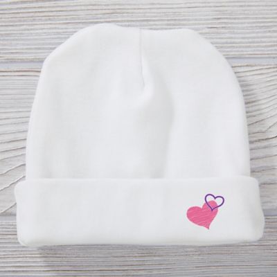 Look Who Loves Me Hearts Knit Hat