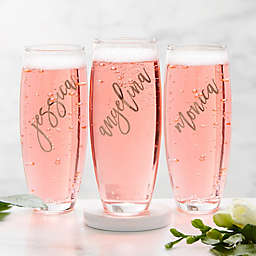 Stemless Rosé Champagne Flute