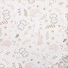 Alternate image 2 for Trend Lab&reg; Woodland Friends Deluxe Flannel Fitted Crib Sheet in Grey/Taupe