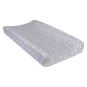 Trend Lab&reg; Outer Space Moon &amp; Star Deluxe Flannel Changing Pad Cover in Grey/White