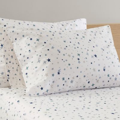 Marmalade 144-Thread Count Cotton Standard Pillowcase in Blue