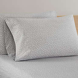 Marmalade 144-Thread Count Cotton Standard Pillowcase in Grey