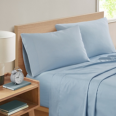 Marmalade&trade; 144-Thread Count Full Sheet Set in Blue Fog. View a larger version of this product image.