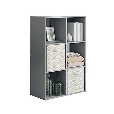Simply Essential&trade; 6-Cube Organizer in Grey. View a larger version of this product image.