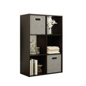 Simply Essential&trade; 6-Cube Organizer in Espresso