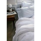 Alternate image 4 for Nestwell&trade; Cotton Percale 400-Thread-Count Queen Fitted Sheet in Bright White