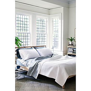 Nestwell&trade; Pure Earth&trade; Organic Cotton 300-Thread-Count Twin XL Sheet Set in Dark Stone. View a larger version of this product image.