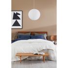 Alternate image 7 for Nestwell&trade; Washed Cotton Percale 180-Thread-Count Queen Sheet Set in White