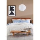 Alternate image 6 for Nestwell&trade; Washed Cotton Percale 180-Thread-Count Queen Sheet Set in White