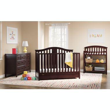 Graco&trade; Solano 4-in-1 Convertible Crib with Drawer in Espresso. View a larger version of this product image.