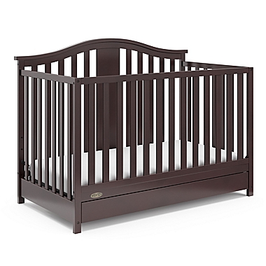 Graco&trade; Solano 4-in-1 Convertible Crib with Drawer in Espresso. View a larger version of this product image.