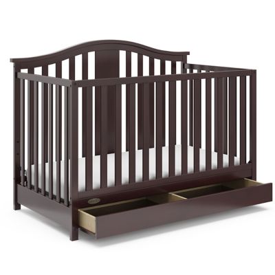 graco solano 4 in 1 convertible crib with drawer espresso