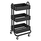 Alternate image 0 for Squared Away&trade; 3-Tier Utility Storage Cart in Black