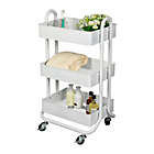 Alternate image 5 for Squared Away&trade; 3-Tier Utility Storage Cart in White
