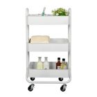 Alternate image 4 for Squared Away&trade; 3-Tier Utility Storage Cart in White