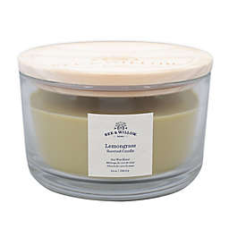 Bee & Willow™ Lemongrass 14 oz. Wood-Wick Glass Candle