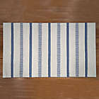 Alternate image 1 for Bee &amp; Willow&trade; 21&quot; x 34&quot; Coastal Stripe Bath Rug in Blue
