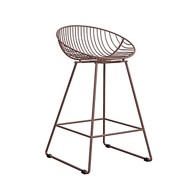 CosmoLiving Ellis Counter Stool in Blush. View a larger version of this product image.