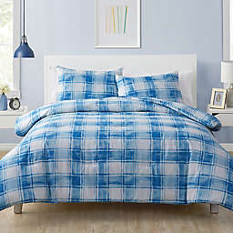 Olivia & Finn Ryan 2-Piece Twin Comforter Set in Blue/White