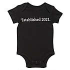 Alternate image 0 for Baby Starters&reg; BWA&reg; Newborn Established 2021 Bodysuit in Black/White