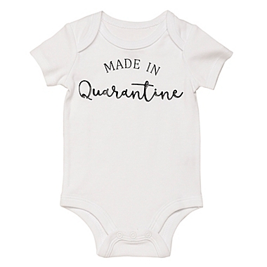 Baby Starters&reg; BWA&reg; Size 6M Made in Quarantine Bodysuit in Black/White. View a larger version of this product image.