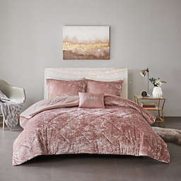 Intelligent Design Felicia 4-Piece Full/Queen Comforter Set in Blush