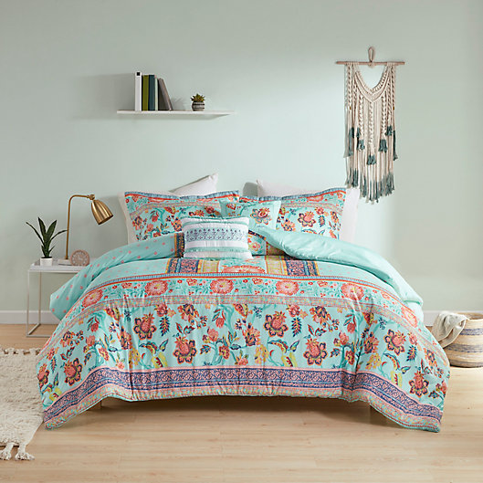 Alternate image 1 for Intelligent Design Ophelia Boho Printed 4-Piece Twin/Twin XL Duvet Cover Set