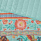 Alternate image 6 for Intelligent Design Ophelia Boho Printed 4-Piece Twin/Twin XL Coverlet Set in Aqua