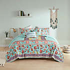 Alternate image 0 for Intelligent Design Ophelia Boho Printed 4-Piece Twin/Twin XL Coverlet Set in Aqua