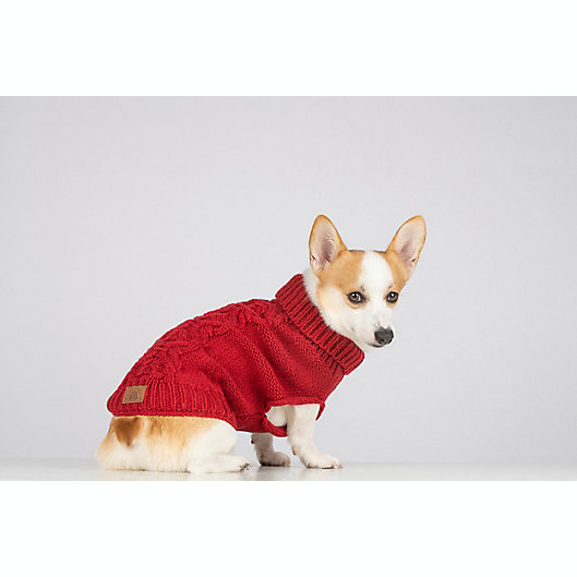 Alternate image 1 for Bee & Willow™ Cable Knit Dog Sweater