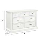 Alternate image 2 for Million Dollar Baby Durham 7-Drawer Dresser in Warm White