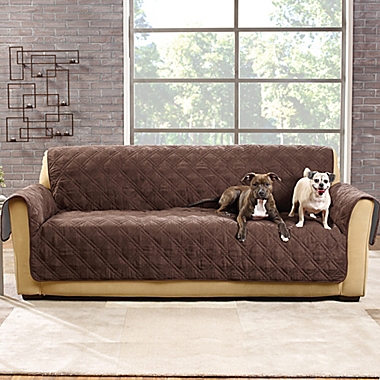 Sure Fit&reg; Pet Protector Suede-Like Furniture Cover Collection. View a larger version of this product image.